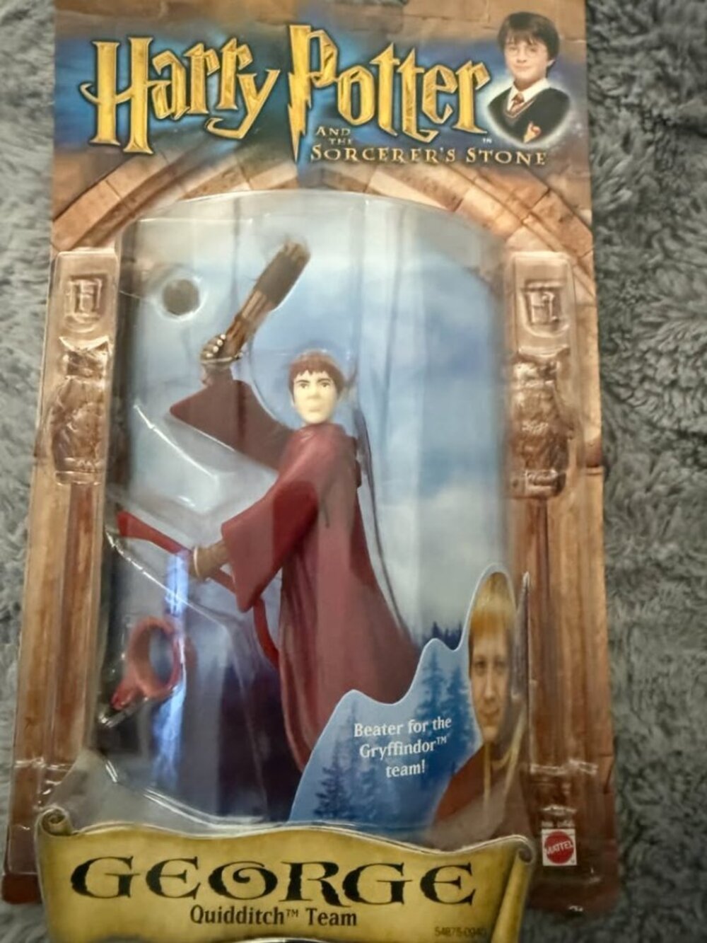 Harry Potter George Weasley Quidditch Team Figure – Mattel – Sealed